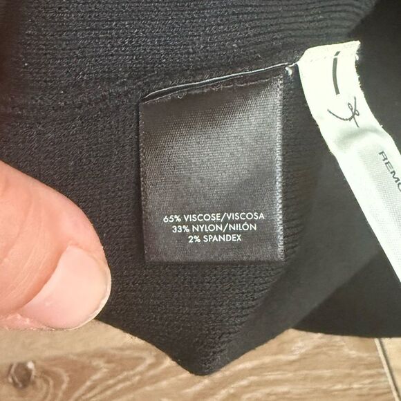 Women's‎ NWT Ann Taylor Black Long Bell Sleeve Sweater Dress size M - Picture 8 of 12